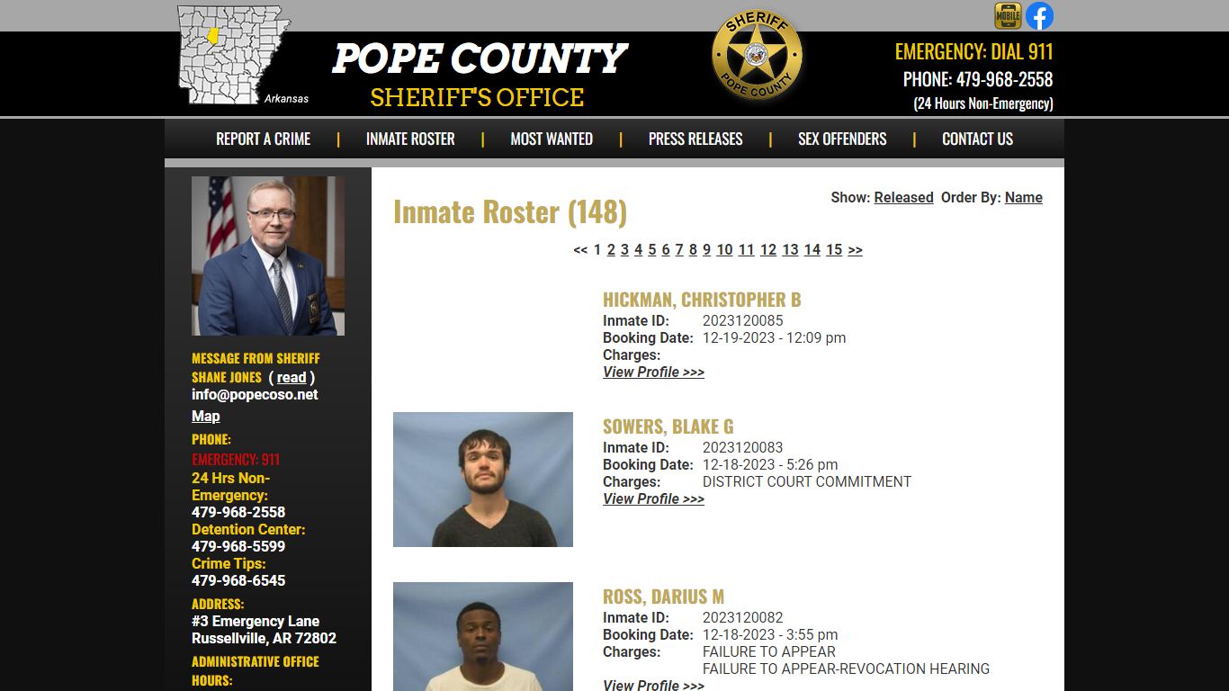 Inmate Roster - Current Inmates Booking Date Descending - Pope County ...